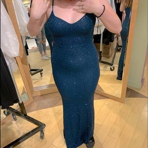 Prom Deep Blue Dress! Worn Once! Great Conditions!